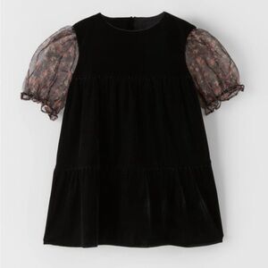 ZARA Baby Girl Velvet Dress 12-18 months. New With Tags.